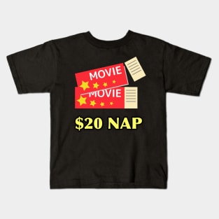 Movie ticket nap Kids T-Shirt